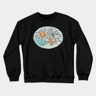 Surf and Beach Crewneck Sweatshirt